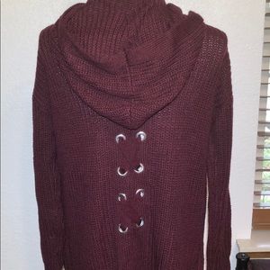 Almost Famous Hooded Cardigan sweater
